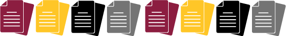 document icons in maroon, gold, black and gray